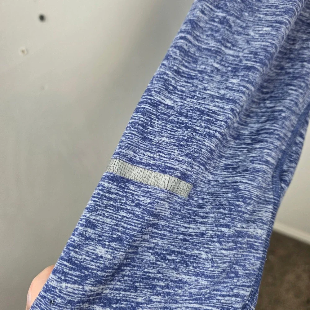 Nike Running Blue Heathered Dri-Fit 1/4 Zip Athleisure Sporty Pullover Size XL